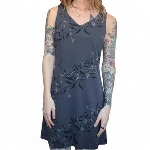 Knapp Studio California 90s  Made in USA Gray Sleeveless Party Dress M